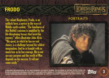 2006 Topps Lord of the Rings Masterpieces #3 Frodo Back