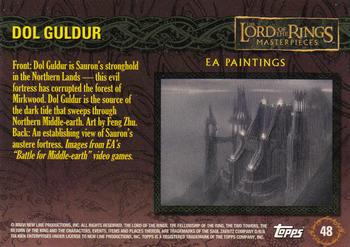 2006 Topps Lord of the Rings Masterpieces #48 Dol Guldur Back