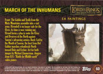 2006 Topps Lord of the Rings Masterpieces #60 March of the Inhumans Back