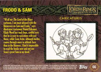 2006 Topps Lord of the Rings Masterpieces #66 Frodo & Sam Back
