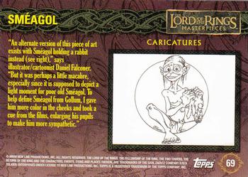 2006 Topps Lord of the Rings Masterpieces #69 Sm‚agol Back