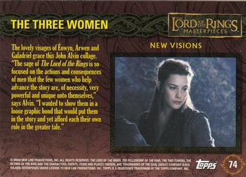 2006 Topps Lord of the Rings Masterpieces #74 The Three Women Back