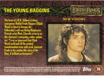 2006 Topps Lord of the Rings Masterpieces #76 The Young Baggins Back