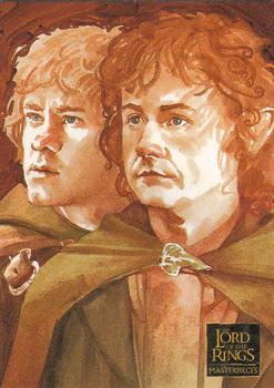 2006 Topps Lord of the Rings Masterpieces #78 Merry and Pippin Front