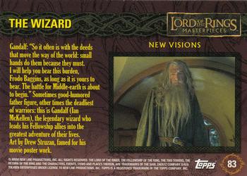 2006 Topps Lord of the Rings Masterpieces #83 The Wizard (Gandalf) Back