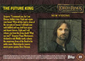 2006 Topps Lord of the Rings Masterpieces #89 The Future King Back
