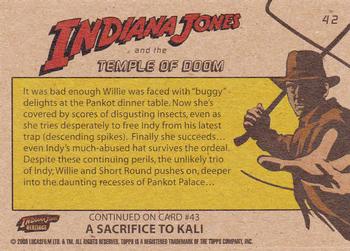 2008 Topps Indiana Jones Heritage #42 Covered by Creatures Back