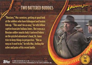 2008 Topps Indiana Jones and the Kingdom of the Crystal Skull #16 Two Battered Buddies Back