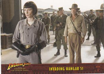2008 Topps Indiana Jones and the Kingdom of the Crystal Skull #17 Invading Hangar 51 Front