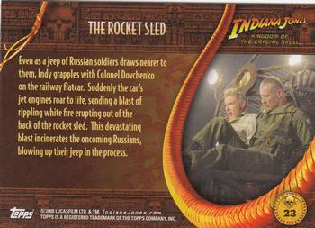 2008 Topps Indiana Jones and the Kingdom of the Crystal Skull #23 The Rocket Sled Back