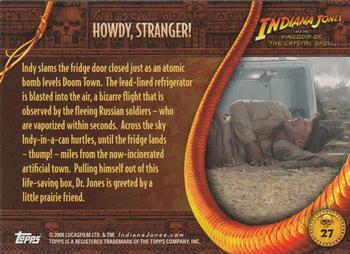 2008 Topps Indiana Jones and the Kingdom of the Crystal Skull #27 Howdy, Stranger! Back