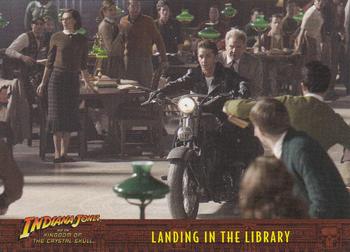 2008 Topps Indiana Jones and the Kingdom of the Crystal Skull #37 Landing in the Library Front