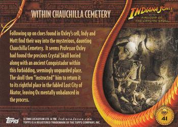 2008 Topps Indiana Jones and the Kingdom of the Crystal Skull #41 Within Chauchilla Cemetery Back