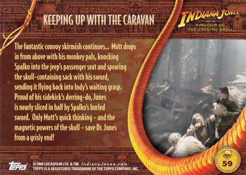 2008 Topps Indiana Jones and the Kingdom of the Crystal Skull #59 Keeping Up with the Caravan Back