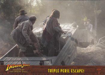 2008 Topps Indiana Jones and the Kingdom of the Crystal Skull #61 Triple Peril Escape! Front
