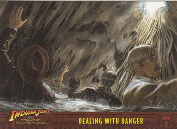 2008 Topps Indiana Jones and the Kingdom of the Crystal Skull #75 Dealing with Danger Front