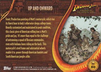 2008 Topps Indiana Jones and the Kingdom of the Crystal Skull #80 Up and Onward Back
