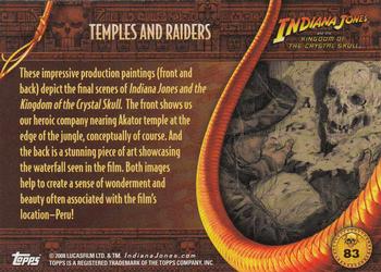 2008 Topps Indiana Jones and the Kingdom of the Crystal Skull #83 Temples and Raiders Back