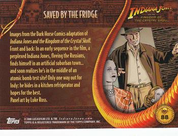 2008 Topps Indiana Jones and the Kingdom of the Crystal Skull #88 Saved by the Fridge Back