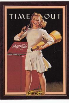 1994 Collect-A-Card Coca-Cola Collection Series 3 #250 Young cheerleader, 1944 Front
