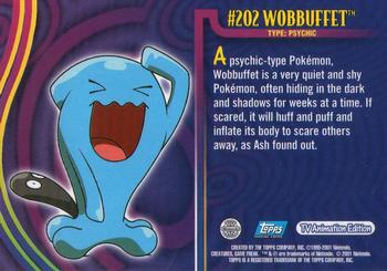 2001 Topps Pokemon Johto (UK) #NNO Wobbuffet Back