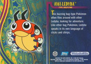 2001 Topps Pokemon Johto (UK) #NNO Ledyba Back