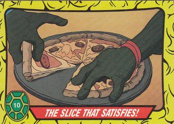 1989 O-Pee-Chee Teenage Mutant Ninja Turtles #10 The Slice That Satisfies! Front