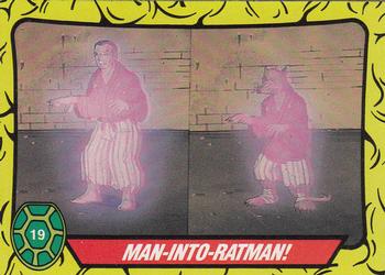 1989 O-Pee-Chee Teenage Mutant Ninja Turtles #19 Man-into-Ratman Front