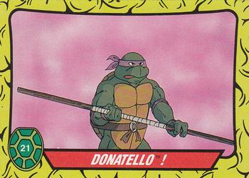 1989 O-Pee-Chee Teenage Mutant Ninja Turtles #21 Donatello! Front