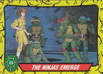 1989 O-Pee-Chee Teenage Mutant Ninja Turtles #29 The Ninjas Emerge Front