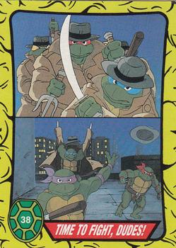 1989 O-Pee-Chee Teenage Mutant Ninja Turtles #38 Time To Fight, Dudes! Front