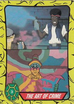 1989 O-Pee-Chee Teenage Mutant Ninja Turtles #3 The Art of Crime Front
