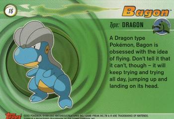 2003 Topps Pokemon Advanced #16 Bagon Back