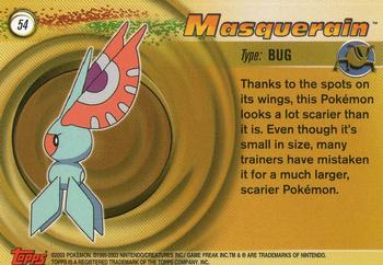 2003 Topps Pokemon Advanced #54 Masquerain Back