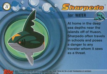 2003 Topps Pokemon Advanced #73 Sharpedo Back