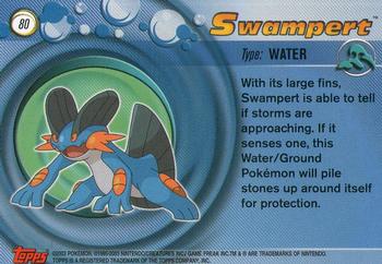 2003 Topps Pokemon Advanced #80 Swampert Back