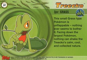 2003 Topps Pokemon Advanced #84 Treecko Back