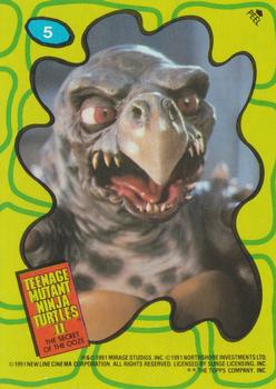 1991 Topps Teenage Mutant Ninja Turtles II: The Secret of the Ooze - Stickers #5 Teenage Mutant Ninja Turtles Front