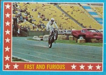 1974 Topps Evel Knievel #15 Fast and Furious Front