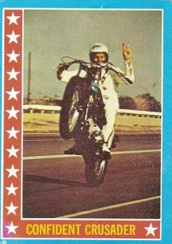 1974 Topps Evel Knievel #24 Confident Crusader Front