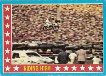 1974 Topps Evel Knievel #3 Riding High Front