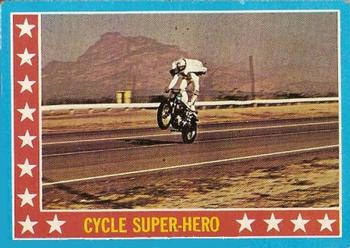 1974 Topps Evel Knievel #7 Cycle Super-Hero Front