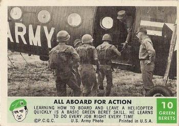 1966 Philadelphia Green Berets #10 All Aboard for Action Front
