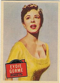 1957 Topps Hit Stars #10 Eydie Gormé Front