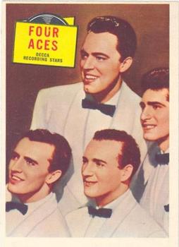 1957 Topps Hit Stars #15 The Four Aces Front