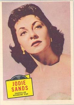 1957 Topps Hit Stars #43 Jodie Sands Front