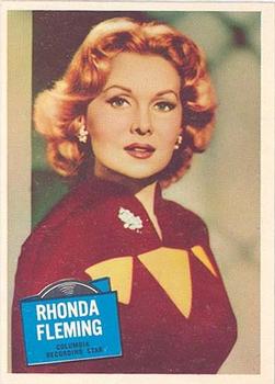 1957 Topps Hit Stars #46 Rhonda Fleming Front
