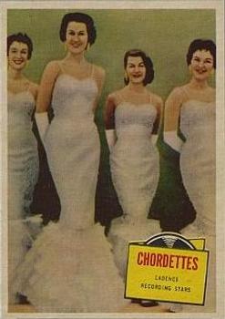 1957 Topps Hit Stars #52 The Chordettes Front