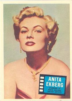1957 Topps Hit Stars #67 Anita Ekberg Front