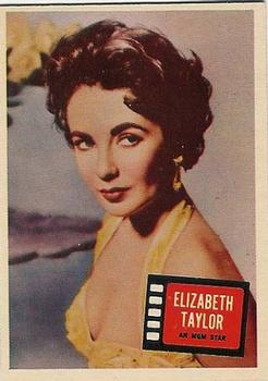 1957 Topps Hit Stars #85 Elizabeth Taylor Front